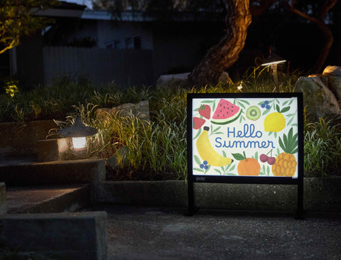 Hello Summer Fruit Yardsy Sign yard sign