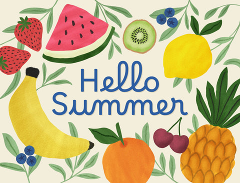 Hello Summer Fruit Yardsy Sign yard sign