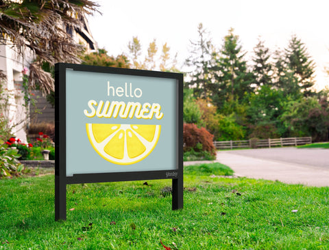 Hello Summer Lemon Yardsy Sign Yard