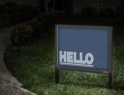 Hello Yardsy Sign Walkway