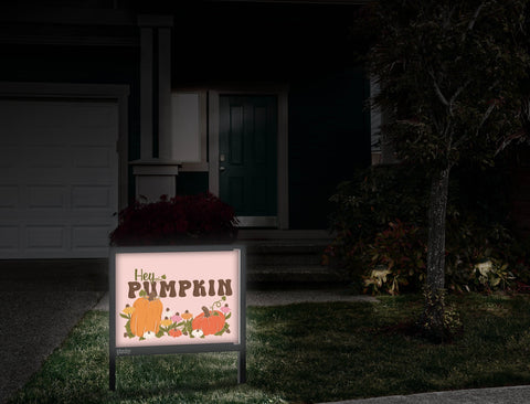 Hey Pumpkin Yardsy Sign Front Door