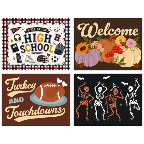 High School, Fall, & Halloween Bundle (Inserts Only) — bundle preview