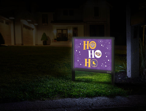 Ho Ho Ho Lsu Purple Mailbox