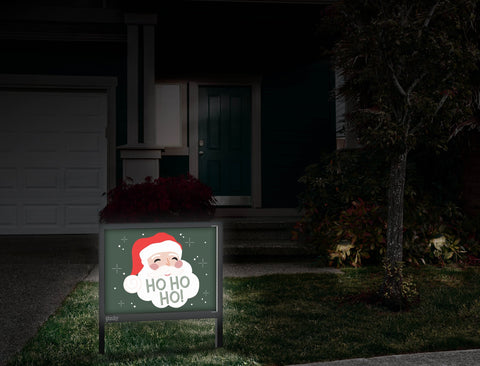 Ho Ho Ho Santa Yardsy Sign Front Door