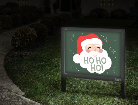 Ho Ho Ho Santa Yardsy Sign Walkway