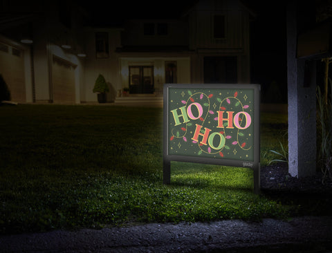 Ho Ho Ho Yard Sign Mailbox