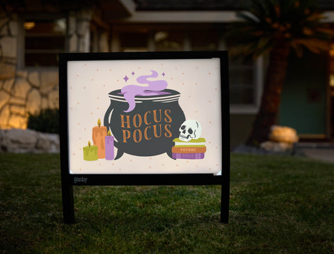 Hocus Pocus Cauldron Yardsy Sign yard sign