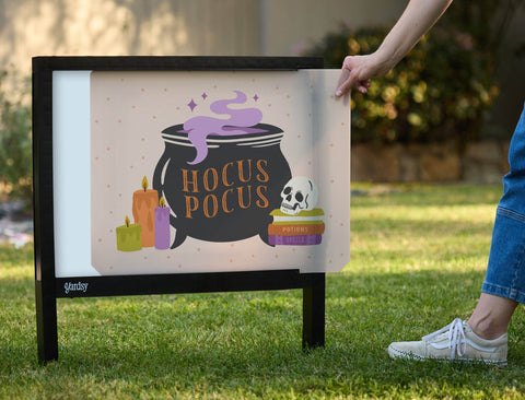 Hocus Pocus Cauldron Yardsy Sign yard sign