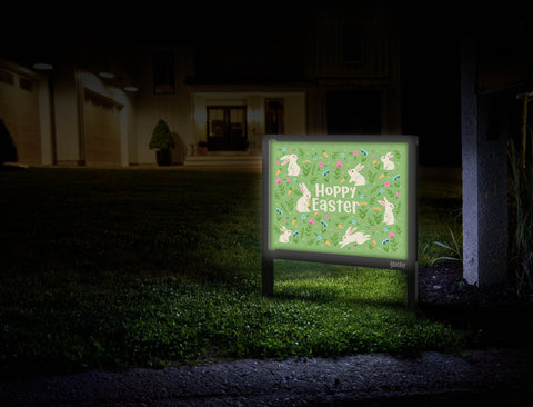 Hoppy Easter Garden Yardsy Sign Mailbox