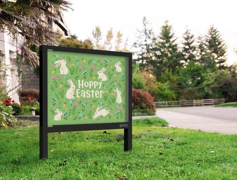 Hoppy Easter Garden Yardsy Sign Yard