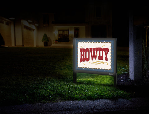Howdy Yardsy Sign Mailbox