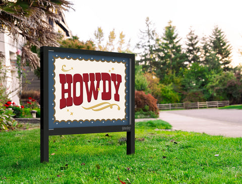 Howdy Yardsy Sign Yard