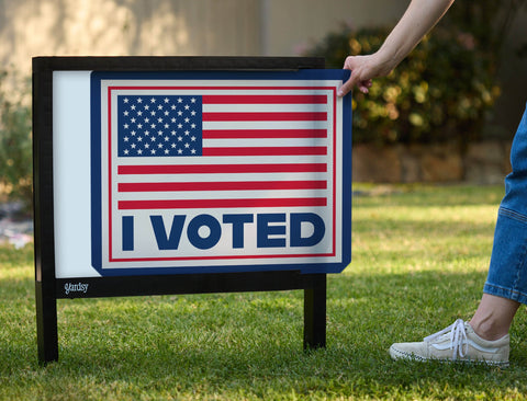 I Voted Yardsy Sign yard sign