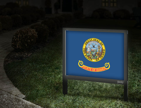 Idaho Flag Yardsy Sign Walkway
