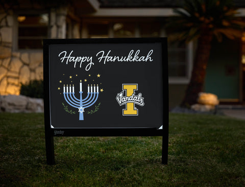Idaho Happy Hanukkah Yardsy Sign yard sign