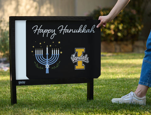 Idaho Happy Hanukkah Yardsy Sign yard sign
