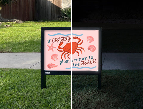 If Crabby Yardsy Sign yard sign