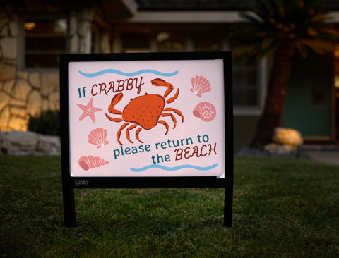 If Crabby Yardsy Sign yard sign