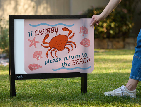 If Crabby Yardsy Sign yard sign