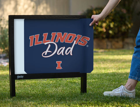 Illinois Dad Yardsy Sign yard sign