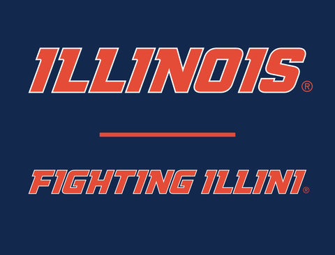Illinois Fighting Illini Blue Yardsy Sign yard sign
