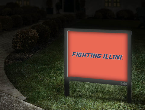 Illinois Fighting Illini Orange Yardsy Sign