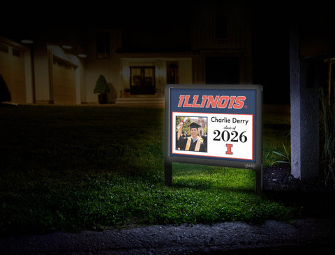 Illinois Graduate Custom Yardsy Sign yard sign