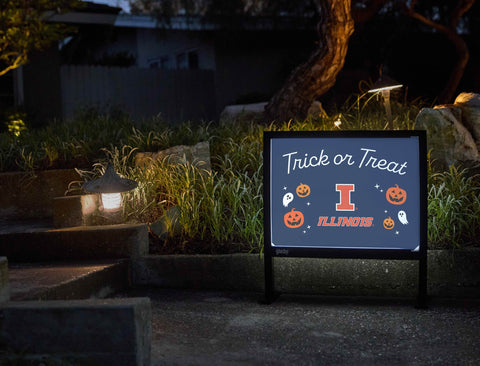 Illinois Halloween Trick Or Treat Yardsy Sign yard sign