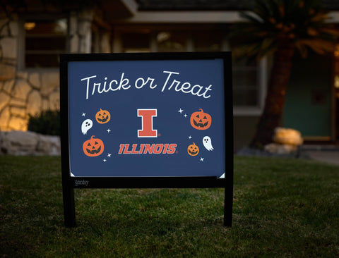 Illinois Halloween Trick Or Treat Yardsy Sign yard sign