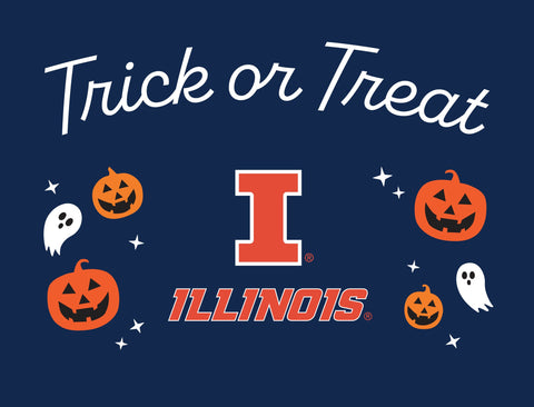 Illinois Halloween Trick Or Treat Yardsy Sign yard sign