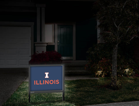Illinois Institutional Mark Blue Yardsy Sign