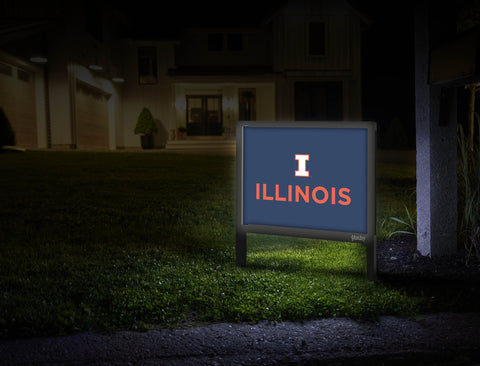 Illinois Institutional Mark Blue Yardsy Sign