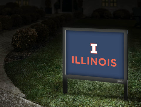 Illinois Institutional Mark Blue Yardsy Sign