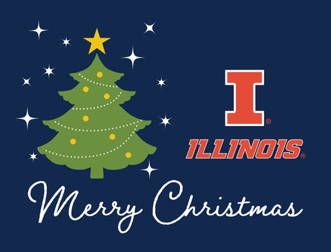Illinois Merry Christmas Yardsy Sign yard sign