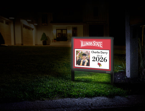 Illinois State Graduate Custom Yardsy Sign yard sign