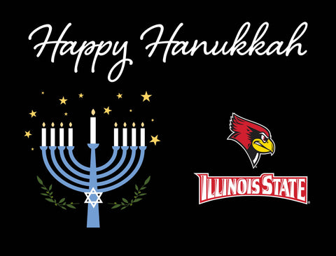 Illinois State Happy Hanukkah Yardsy Sign yard sign