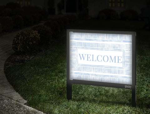 Coastal Welcome Yardsy Sign