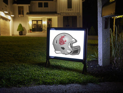 Washington State Gray Helmet Mark White Yardsy Sign