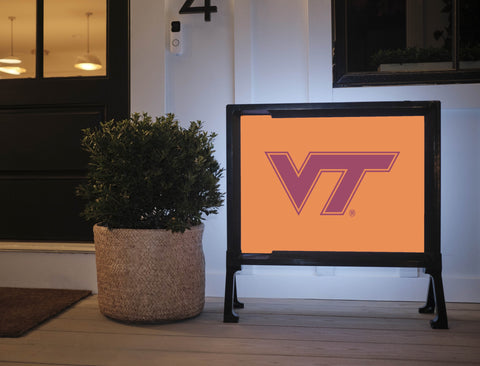 Virginia Tech VT Athletics Mark Orange Yardsy Sign