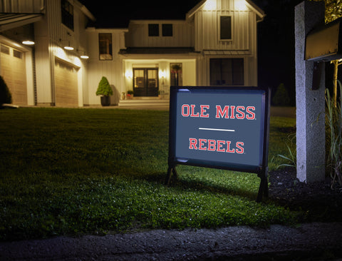 Mississippi Ole Miss Rebels Navy Blue Yardsy Sign