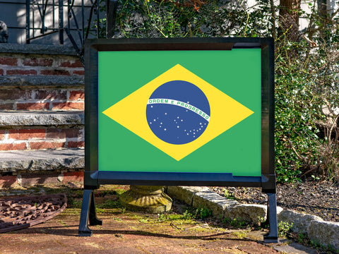 Flag Brazil Yardsy Sign