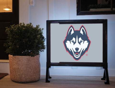 Huskies Color Block UConn Yardsy Sign