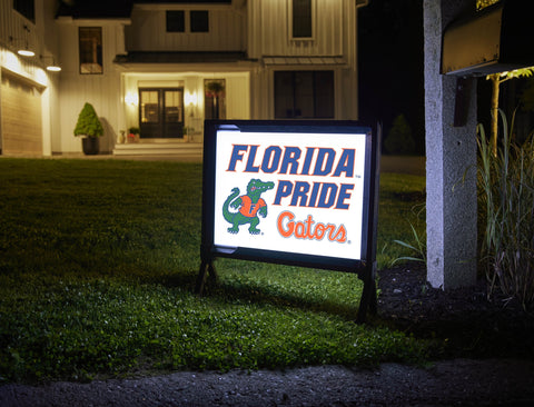 Florida Pride Albert Gators White Yardsy Sign