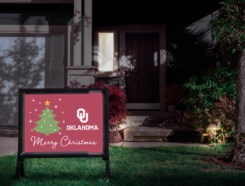 Oklahoma Merry Christmas Yardsy Sign
