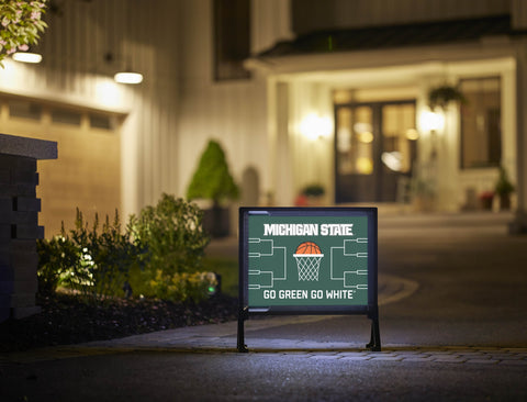 Michigan State Basketball Yardsy Sign