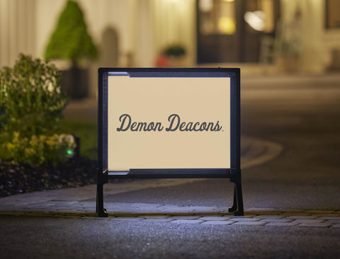 Demon Deacons Script Gold Yardsy Sign
