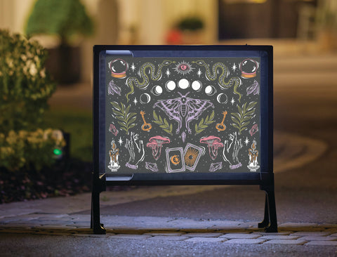 Witchy Halloween Seance Yardsy Sign