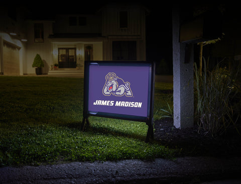James Madison Duke Purple Yardsy Sign