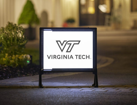 Virginia Tech Institutional Black Mark White Yardsy Sign