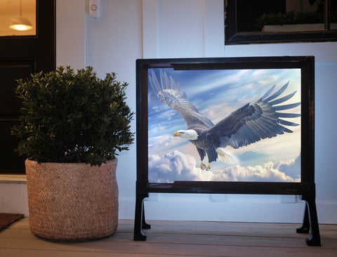 Soaring Eagle Patriotic Yardsy Sign